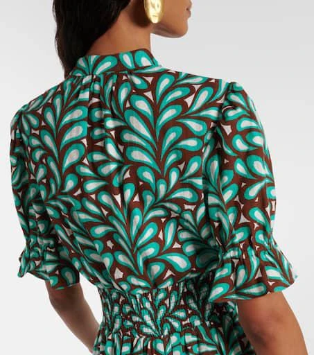 Diane von Furstenberg Erica printed cotton midi dress 6