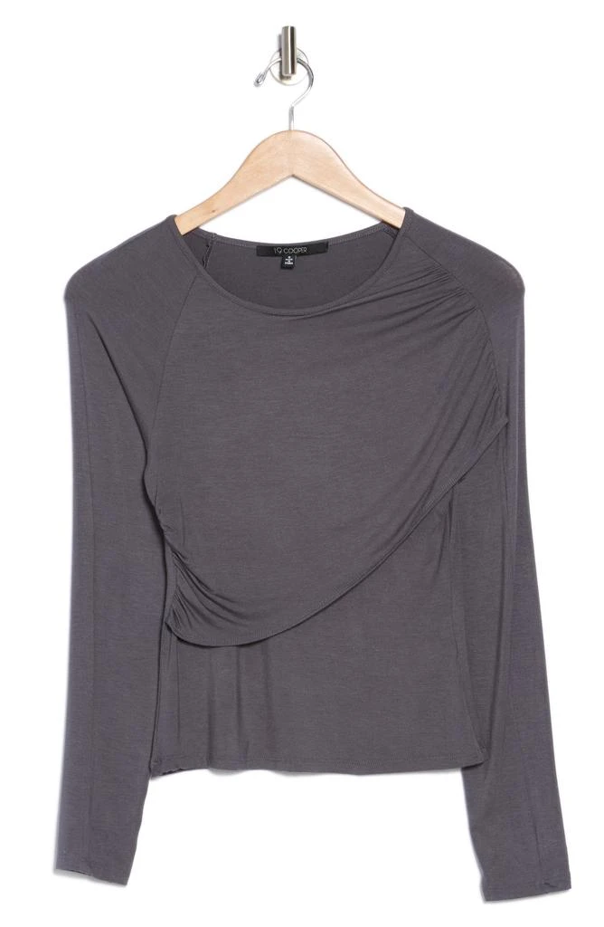 19 Cooper Overlap Panel Long Sleeve Crop Top 3