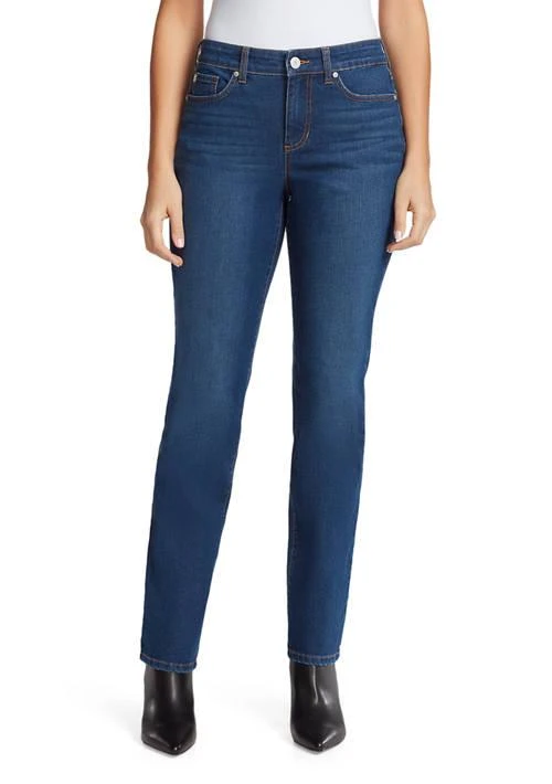 Bandolino Womens Mandie Straight Denim Jeans  Short 1