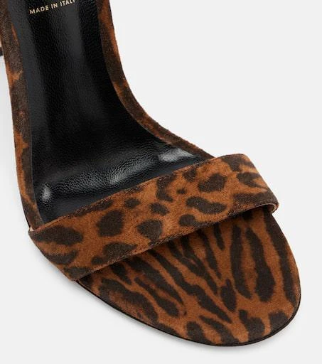 Tom Ford 105 leopard-print leather sandals 5