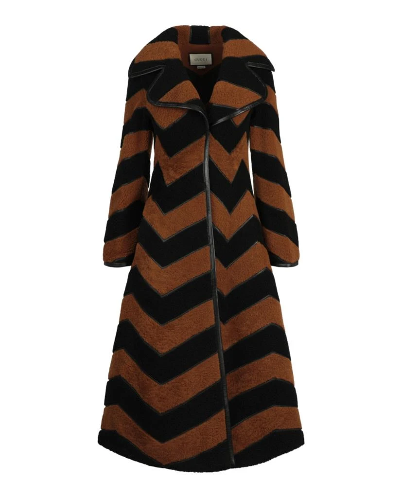 Gucci Chevron Fur Coat 1
