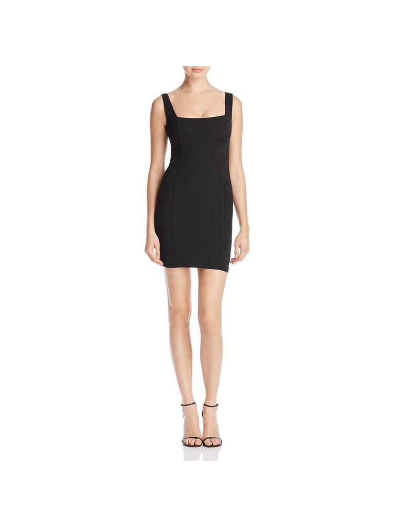 Nookie Taylor  Womens Ribbed Sleeveless Mini Dress