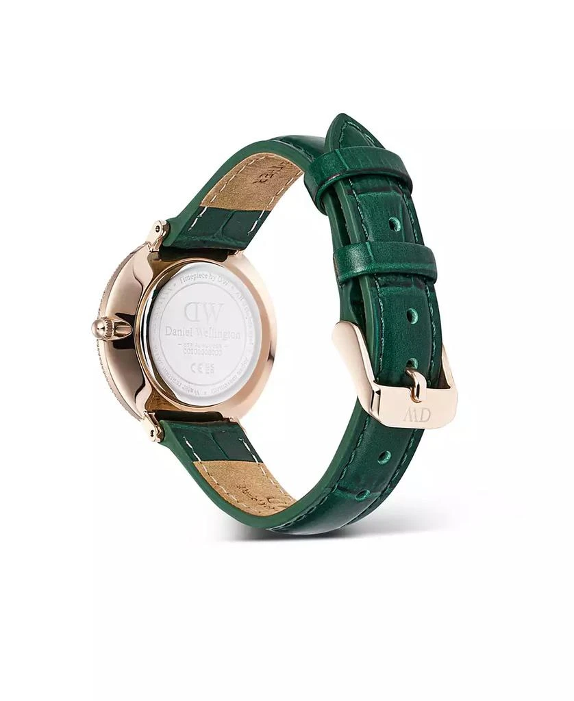 Daniel Wellington Women's Analog Green Leather Watch, 32mm 3
