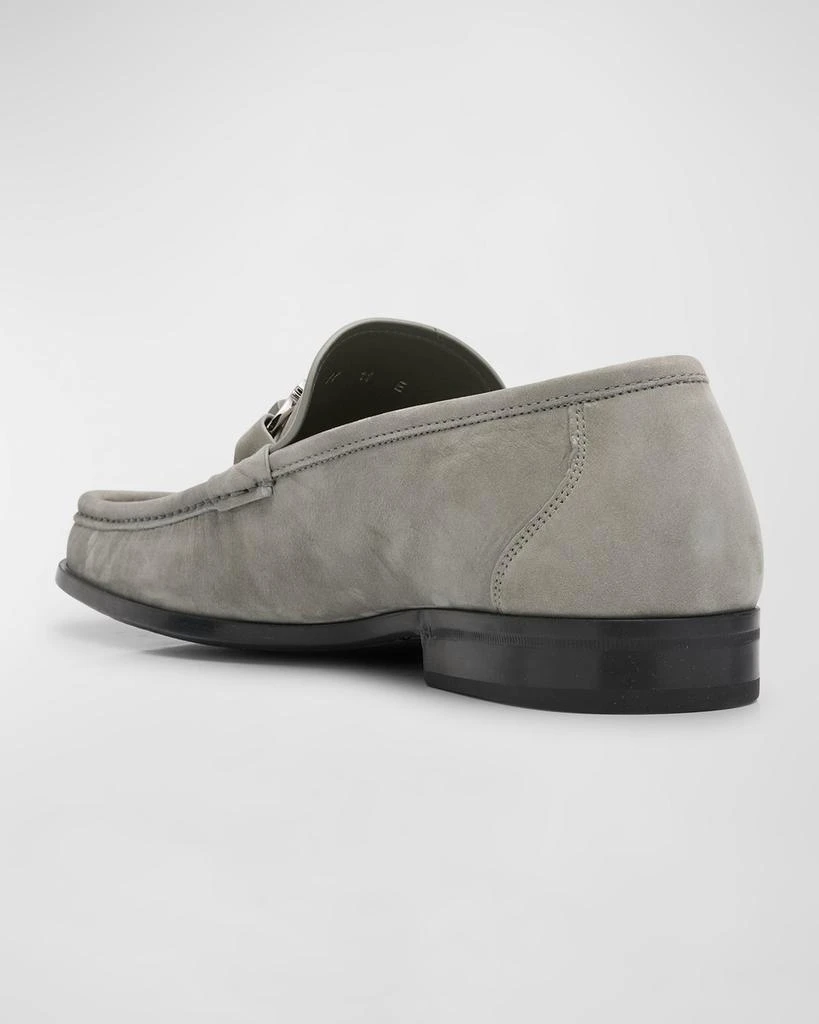 Salvatore Ferragamo Men's Suede Bit Easy Loafers 4
