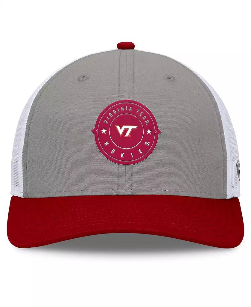 Top of the World Men's Gray/Maroon Virginia Tech Hokies Rob Trucker Adjustable Hat