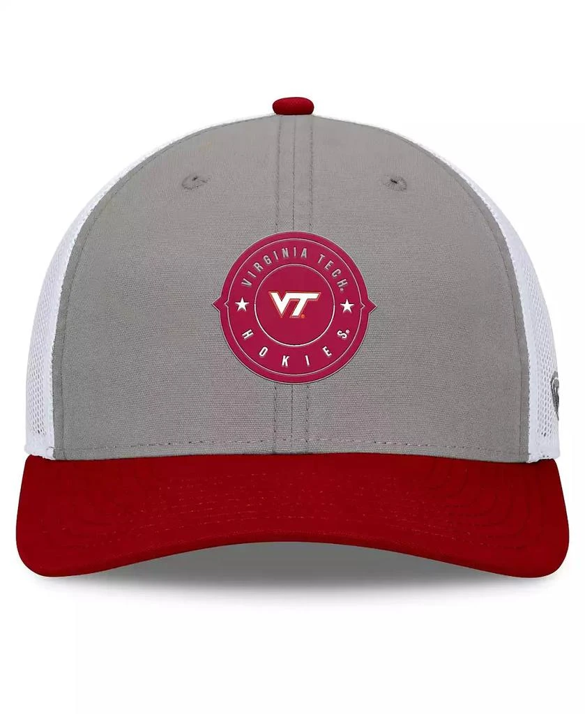 Top of the World Men's Gray/Maroon Virginia Tech Hokies Rob Trucker Adjustable Hat 2