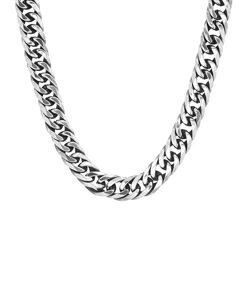 STEELTIME Men's Stainless Steel Cuban Link Chain Necklaces