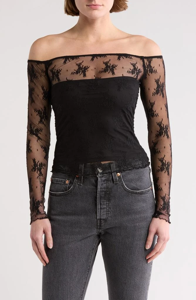 Elodie Off the Shoulder Lace Top 1