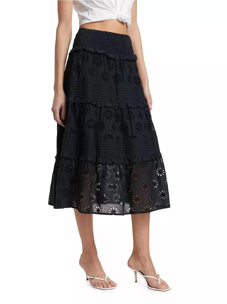 Rails Rails - Gail Floral Embroidered Midi Skirt 2