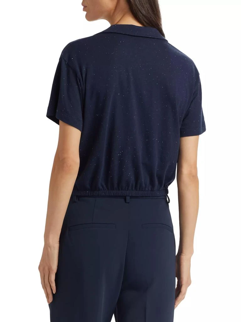 ATM Anthony Thomas Melillo Cotton Jersey Crop Polo Shirt 5