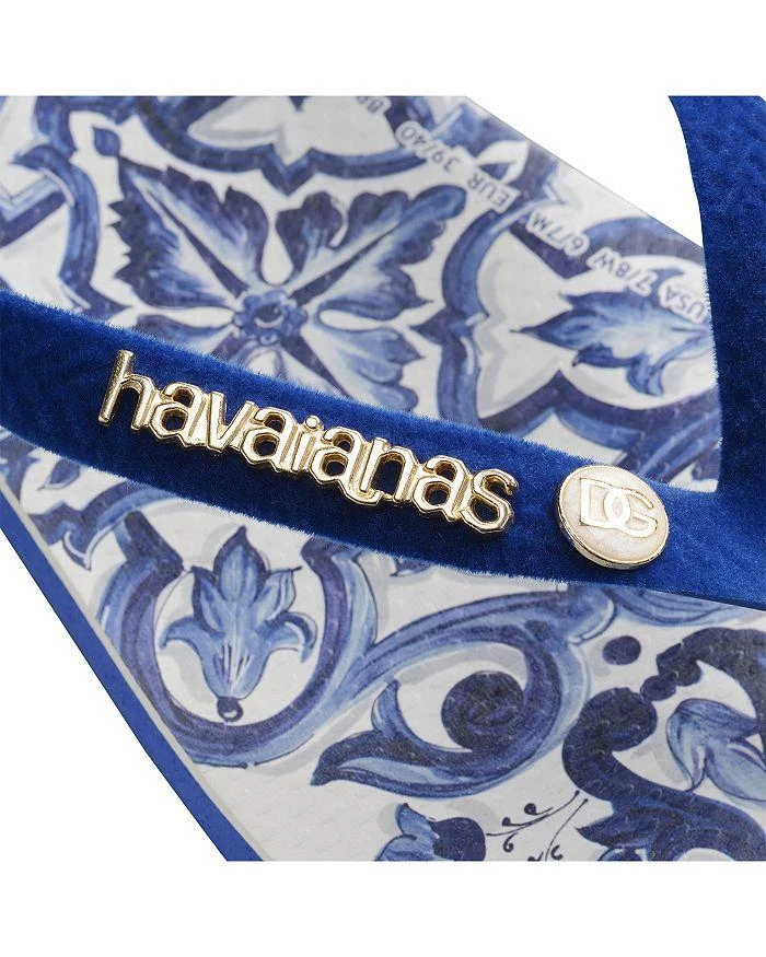 Havaianas Women's Top Dolce & Gabbana Blu Mediterraneo Flip-Flops 6