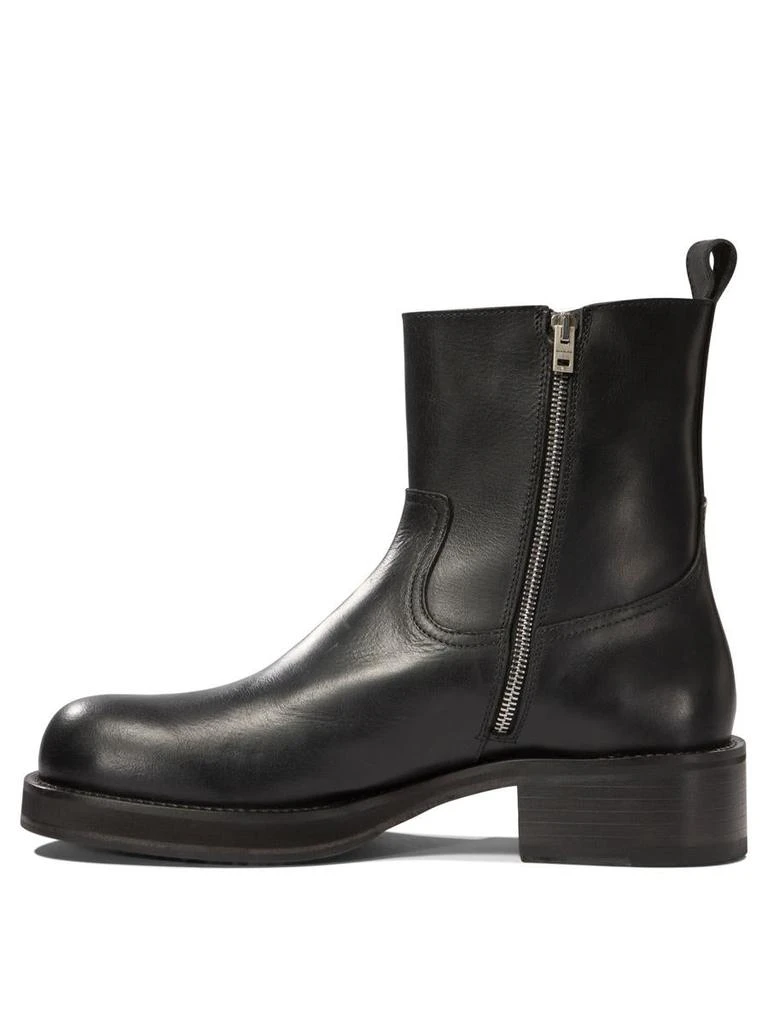 Acne Studios Acne Studios Leather Waxed Ankle Boots 3