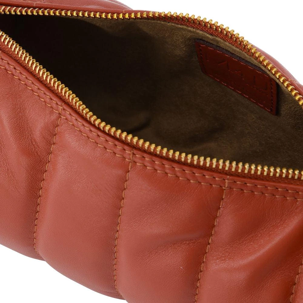 Manu Atelier Padded Cylinder Bag in Red Leather 4