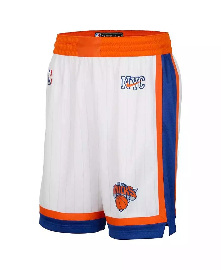 NIKE Men's White New York Knicks 2024/25 City Edition Swingman Shorts 4