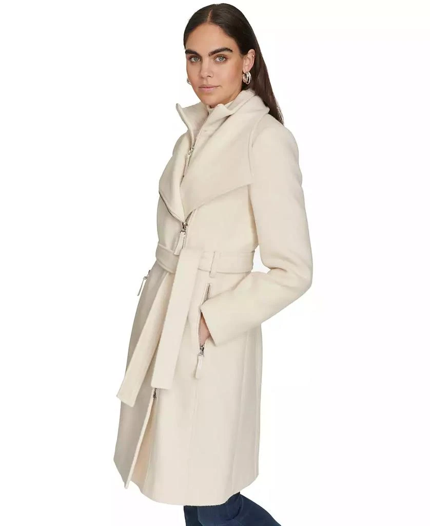Calvin Klein Womens Wool Blend Belted Wrap Coat, Created for Macys 7