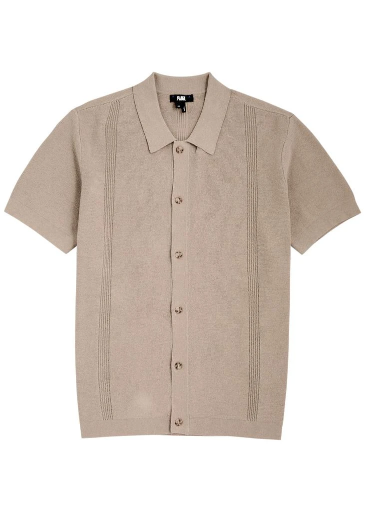 Paige Mendez knitted cotton-blend shirt 1