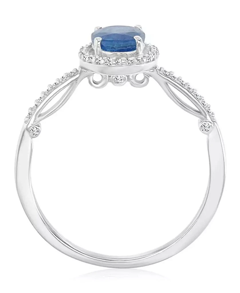 Macy
s Sapphire (1 ct. t.w.)
Diamond (0.138 ct. t.w.) Halo Ring in 14k White Gold 2