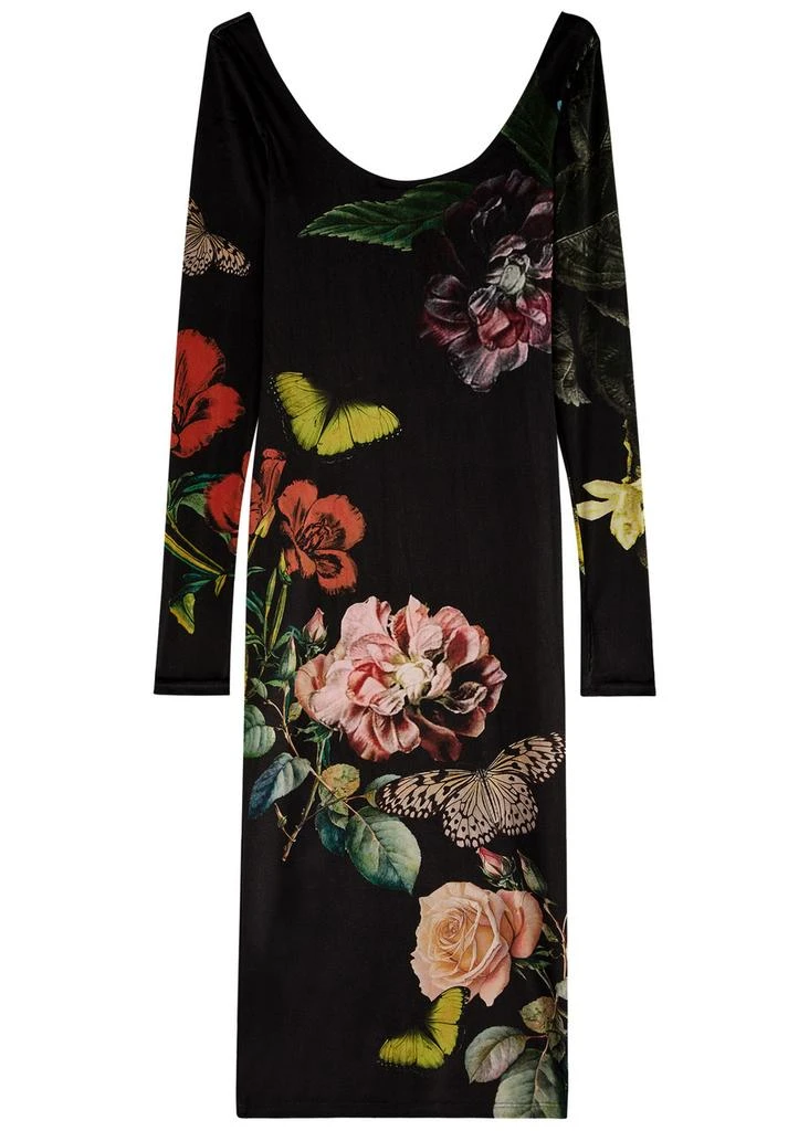 floral midi dress off shoulder Elegant Floral Off-Shoulder Midi Dress – GRAND LONDON