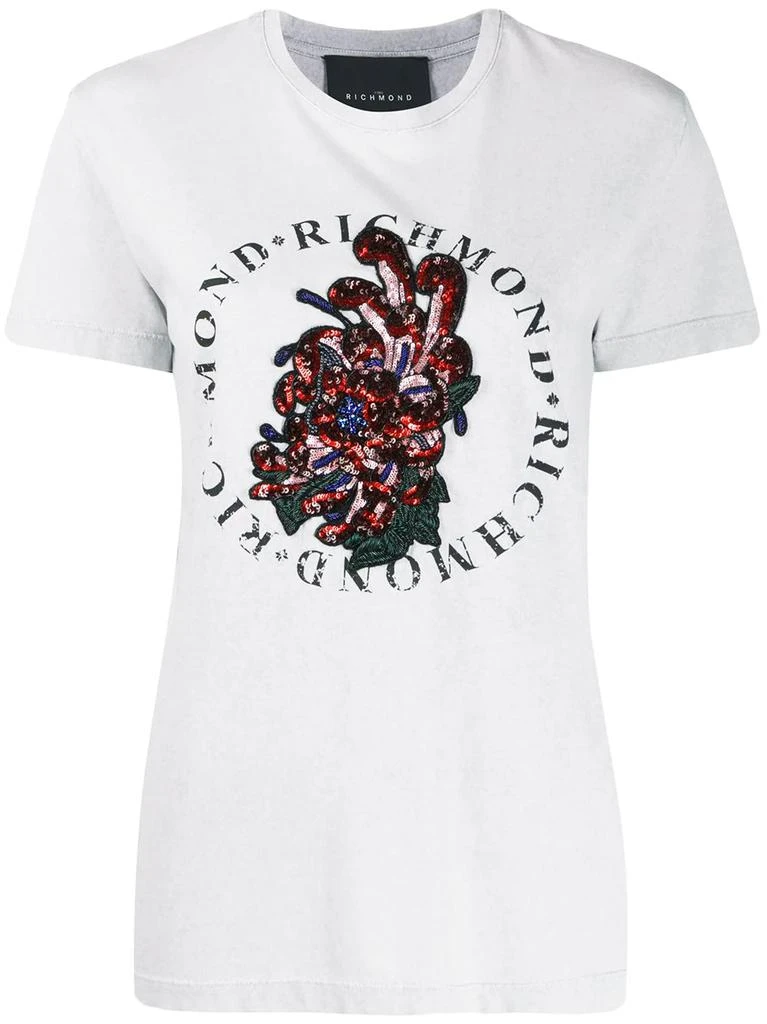 John Richmond sequin embroidered T-shirt - women 1