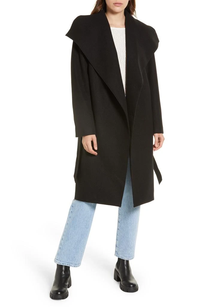 NOIZE Lena Belted Wrap Coat 4