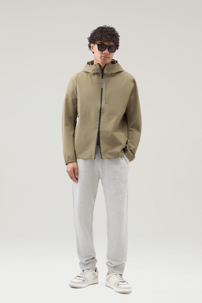 Woolrich Sweatpants in Brushed Cotton Fleece - Men - Gray