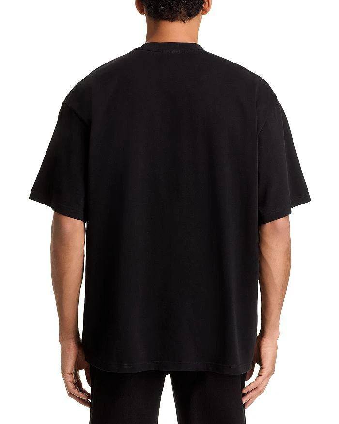 RTA Oversized Fit Colin Black Etched Monogram Tee 4