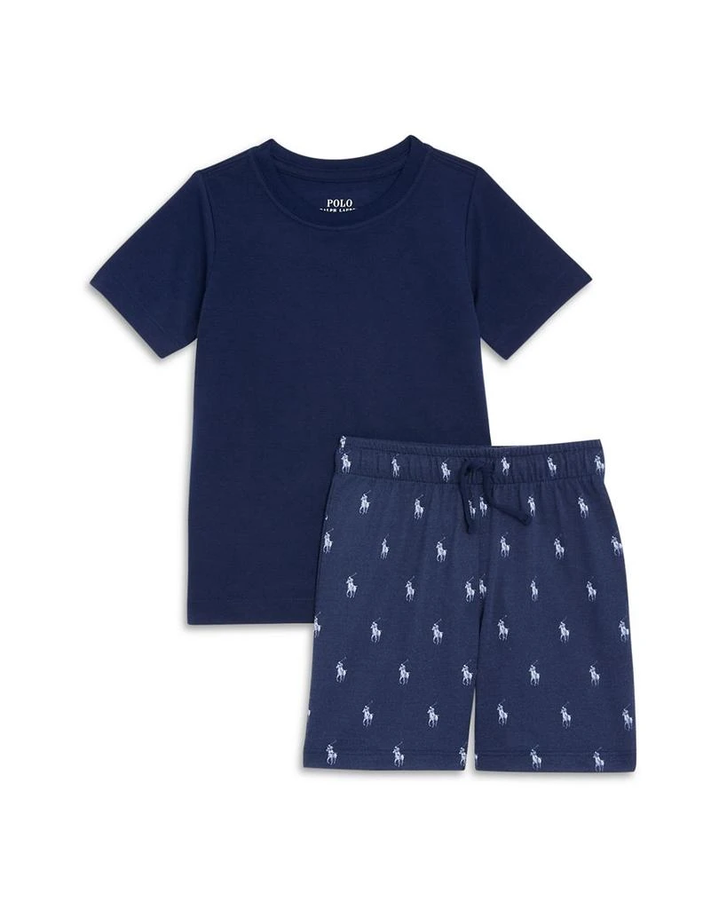 Ralph Lauren Boys
 Jersey Tee 
Shorts Pajama Set - Little Kid 1