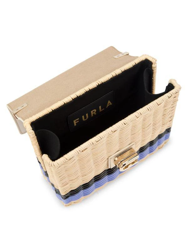 Furla Woven Leather Shoulder Bag 3