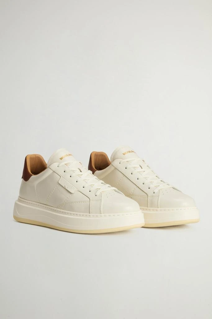 Woolrich Arrow Sneakers in Leather - Men - White 2