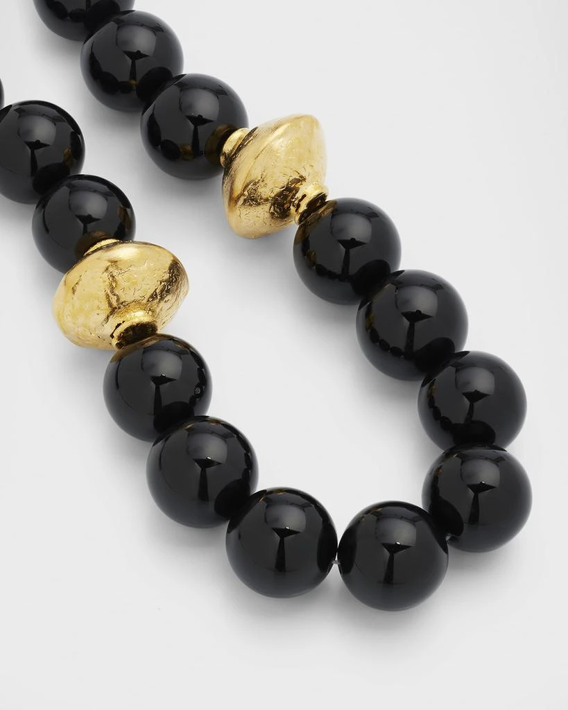 Devon Leigh Round Beaded Gold Accent Necklace 3