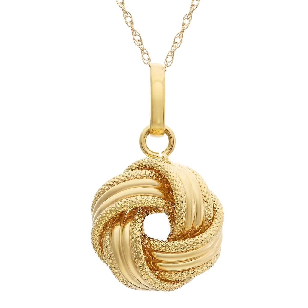 Giorgio Di Vicenza 14K Yellow Gold Italian Love Knot Necklace 1