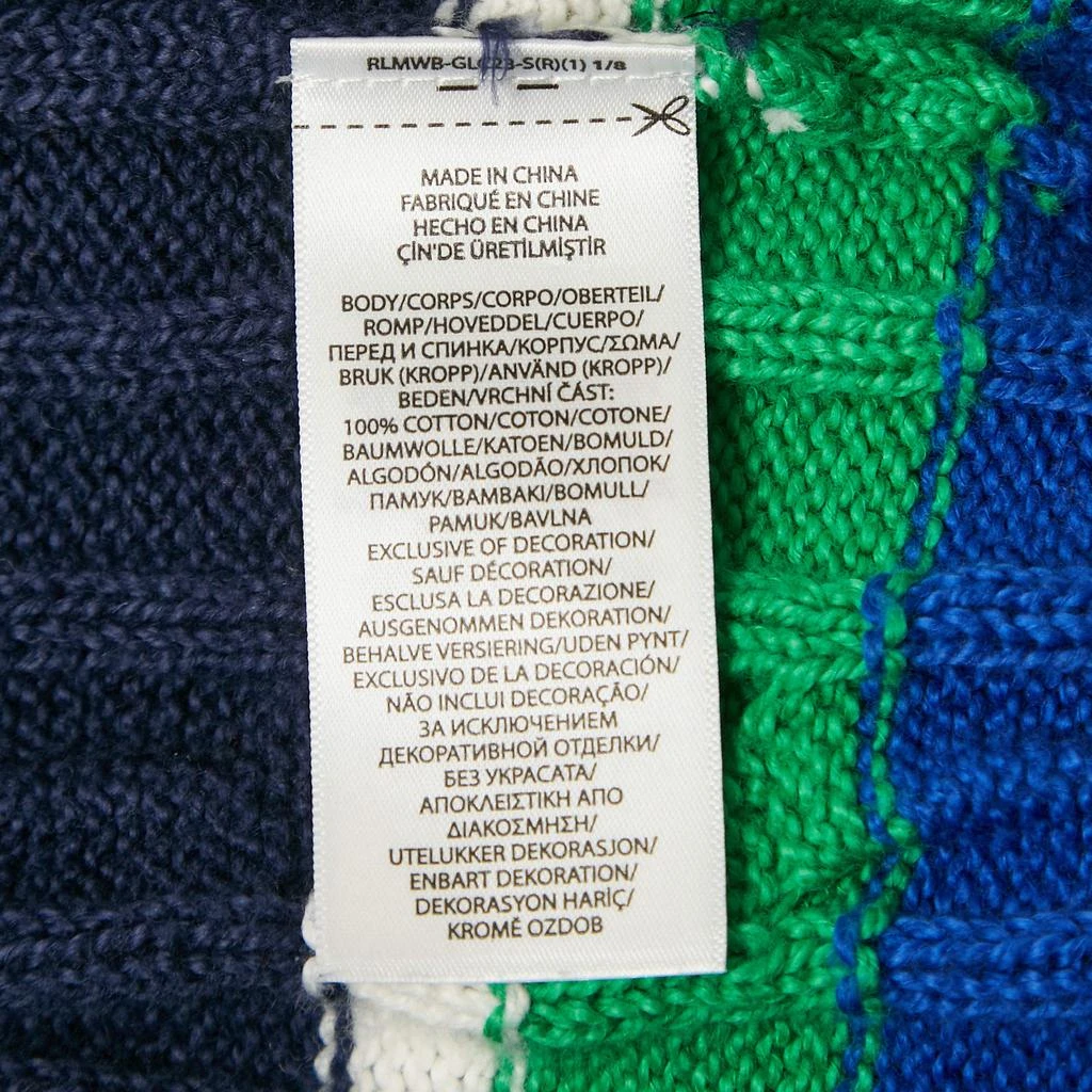 Ralph Lauren Polo Ralph Lauren Blue Striped Cable Knit Sweater L 5