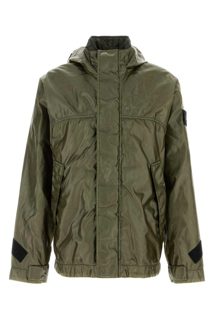 Stone Island Dark Green Polyester Jacket