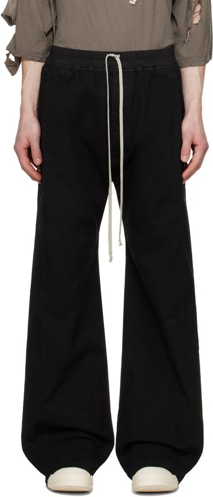 Rick Owens Black Hollywood Pusher Sweatpants 1