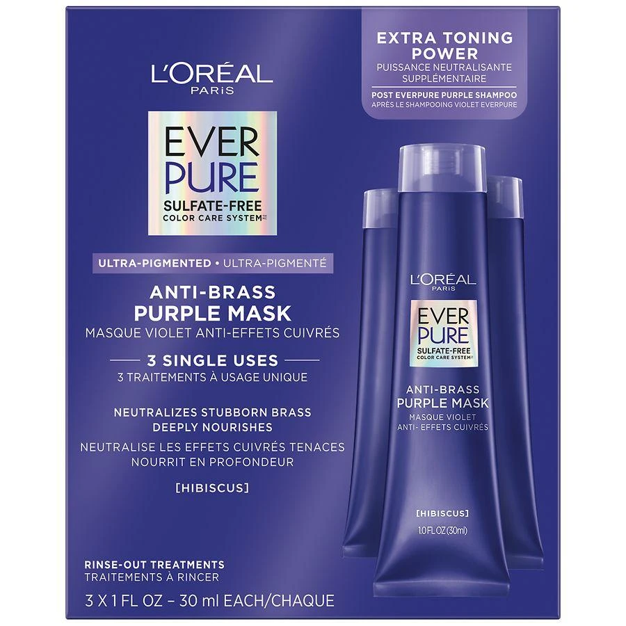 L'Oreal Paris Everpure Sulfate-Free Anti-Brass Purple Mask Treatment 5