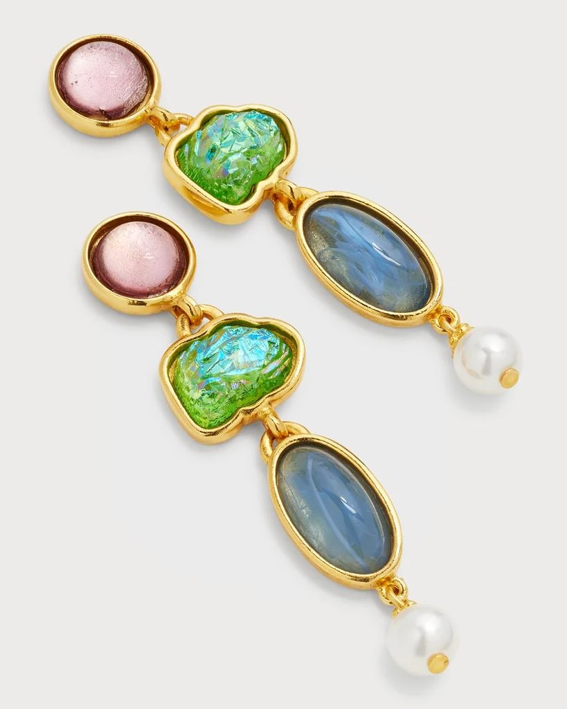 BEN-AMUN Multi-Stone and Shape Post Earrings 3