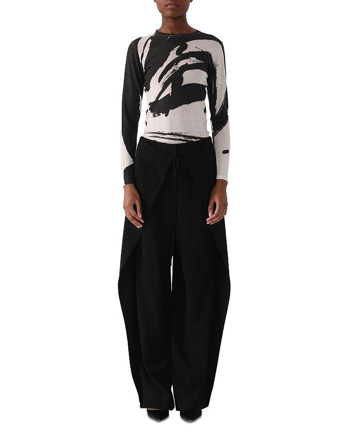 Jason Wu Long Sleeve Artwork Sweater