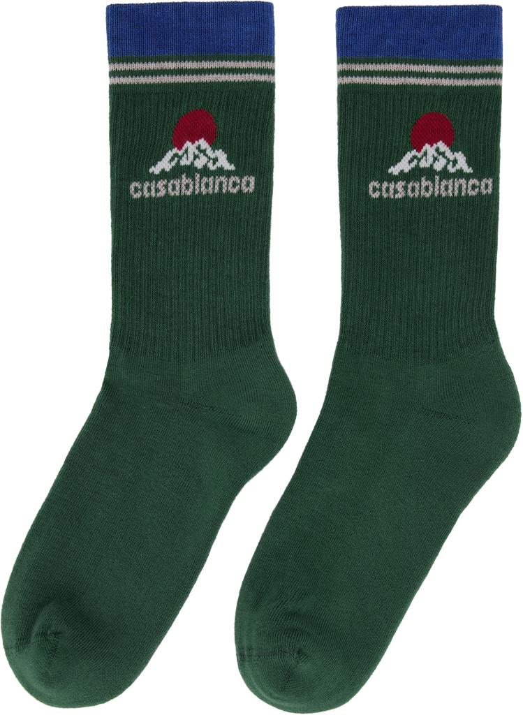 Casablanca Green Montagne Socks