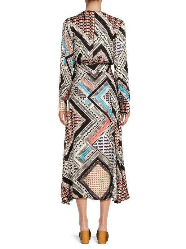 REISS Geometric Print Midi Dress 2