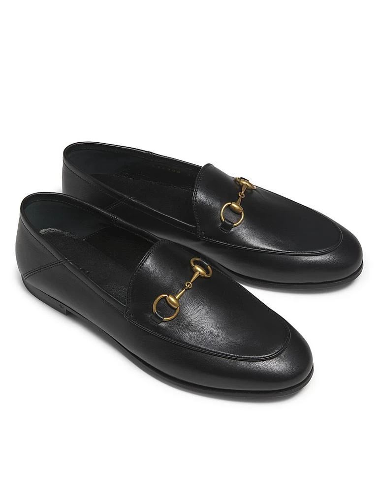 Gucci Brixton Leather Horsebit Loafers 4
