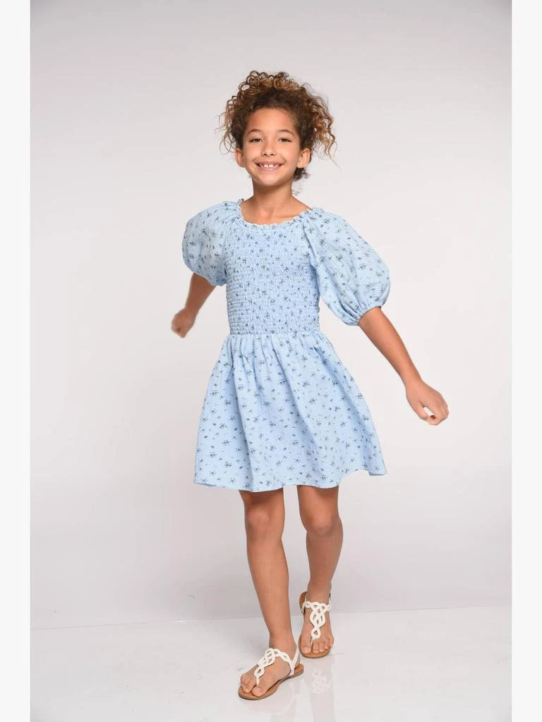 tween boho dress Tween Girl Fashion Resort Blue Spaghetti Strap A-Line Dress,Blue And White  Stripe,Summer,Boho,Holiday,Vacation,Holiday,Perfect For Travel,Graduation