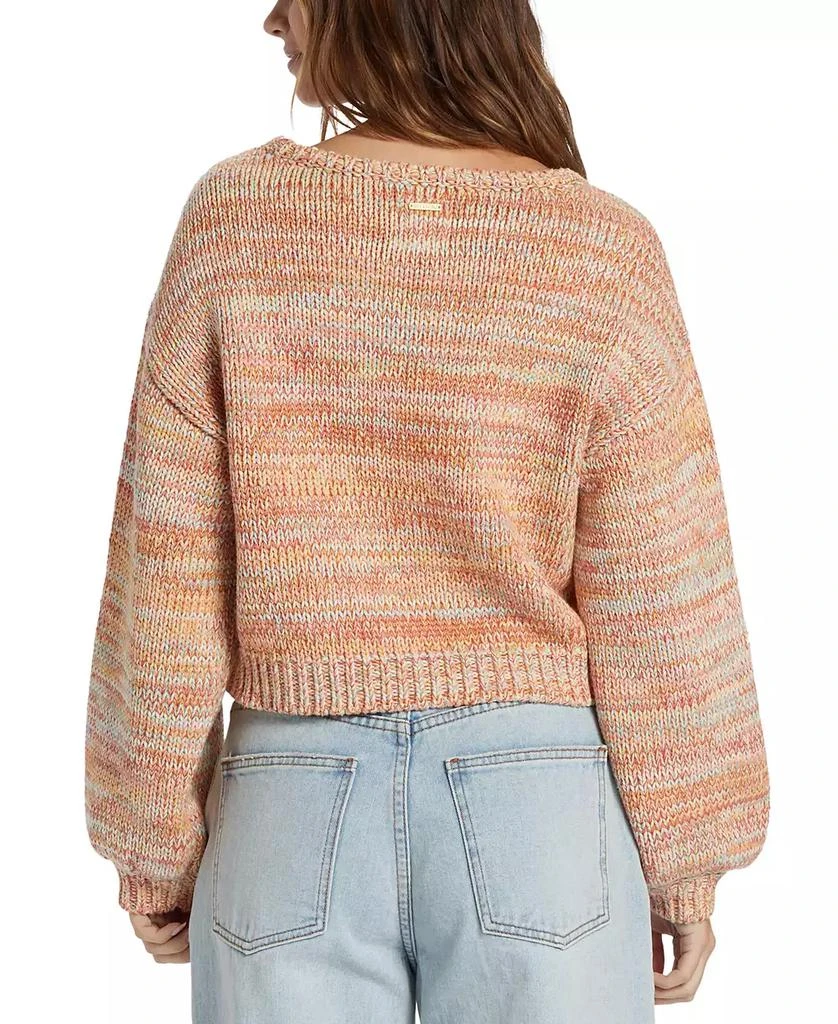 Billabong Juniors' Vivid Sun Cotton Scoop-Neck Long-Sleeve Sweater 2