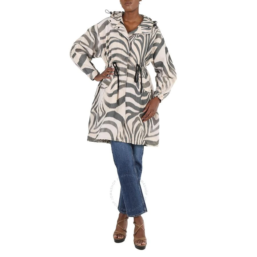 Moncler Zebra-print Achird Long Parka Coat 1