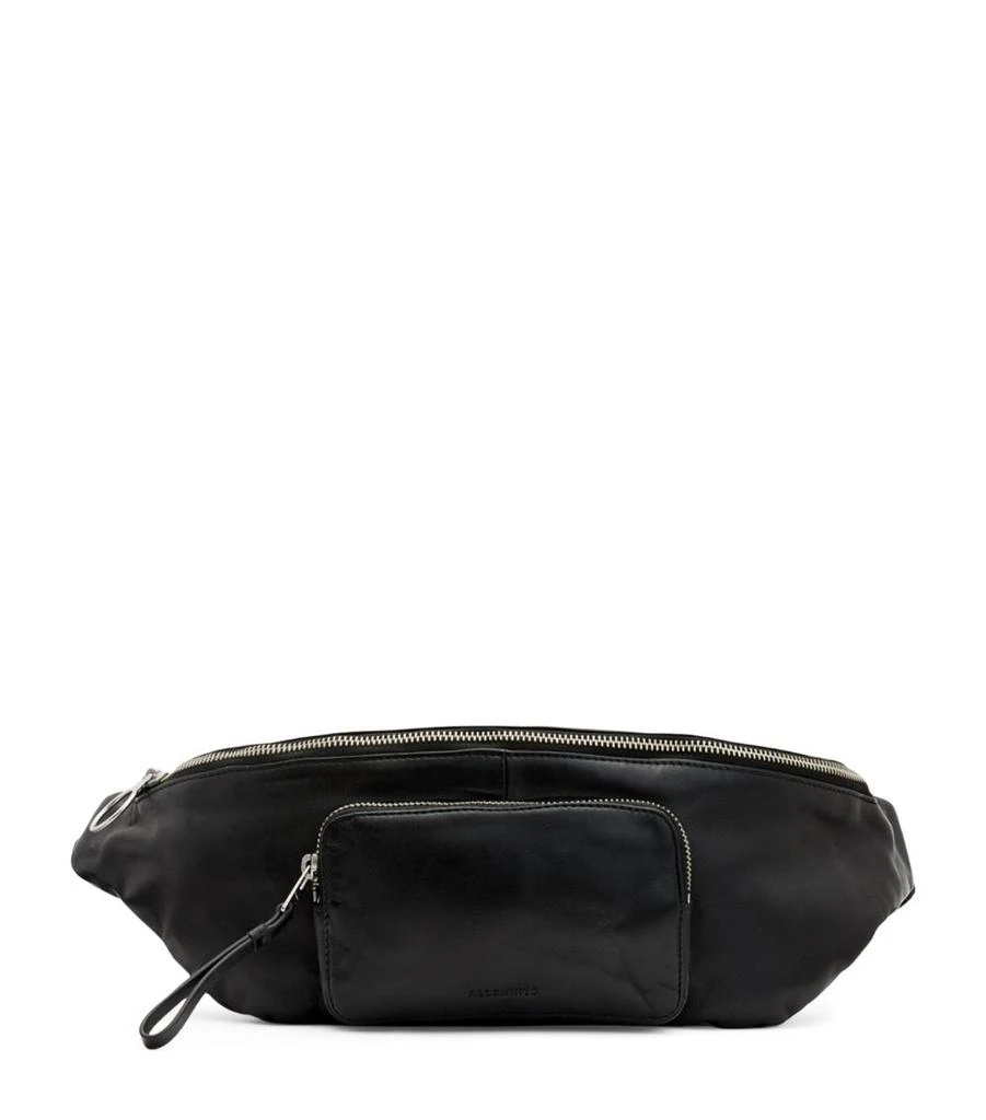 ALL SAINTS Leather Spitalfields Belt Bag 1