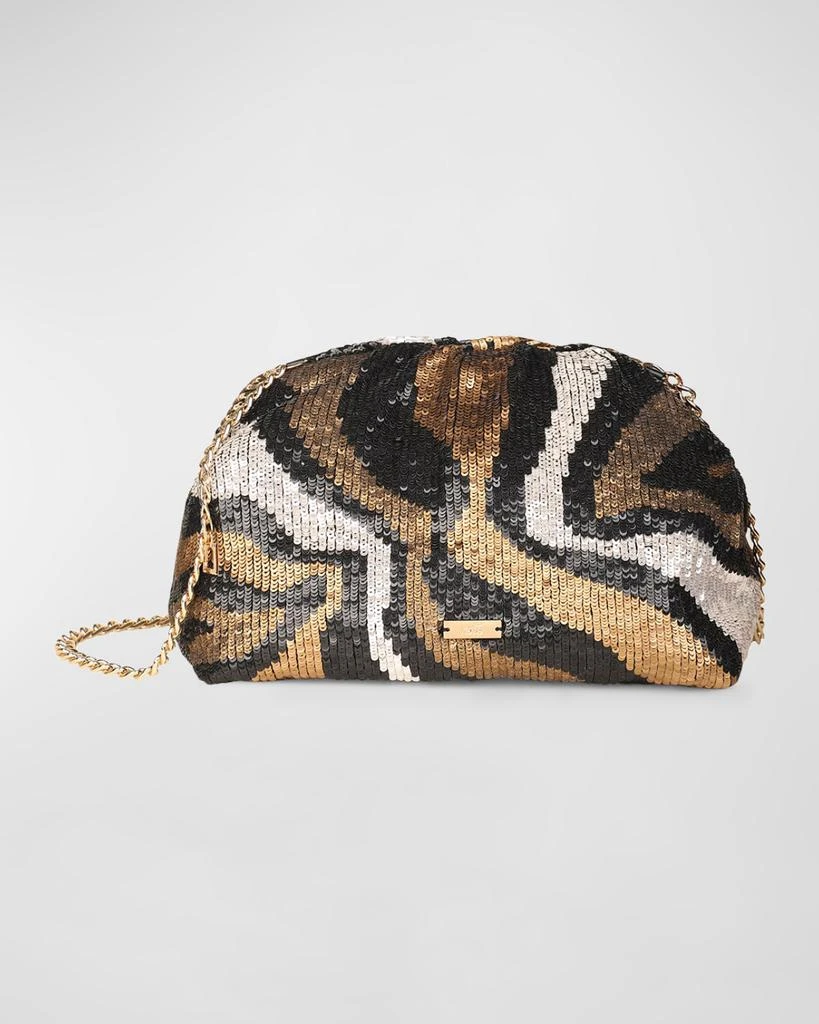 Rafe Aya Sequined Frame Clutch 1
