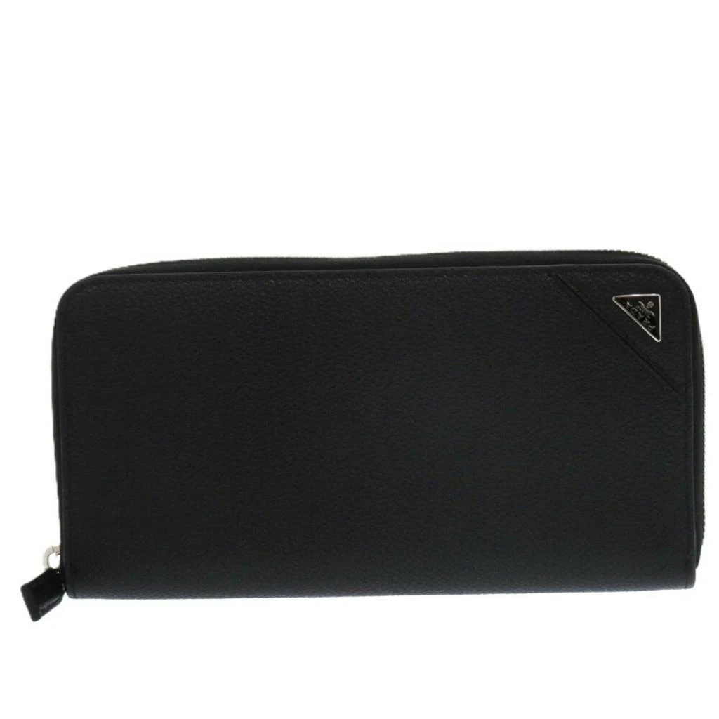 Prada Leather Long Wallet (Bi-Fold) (Pre-Owned)