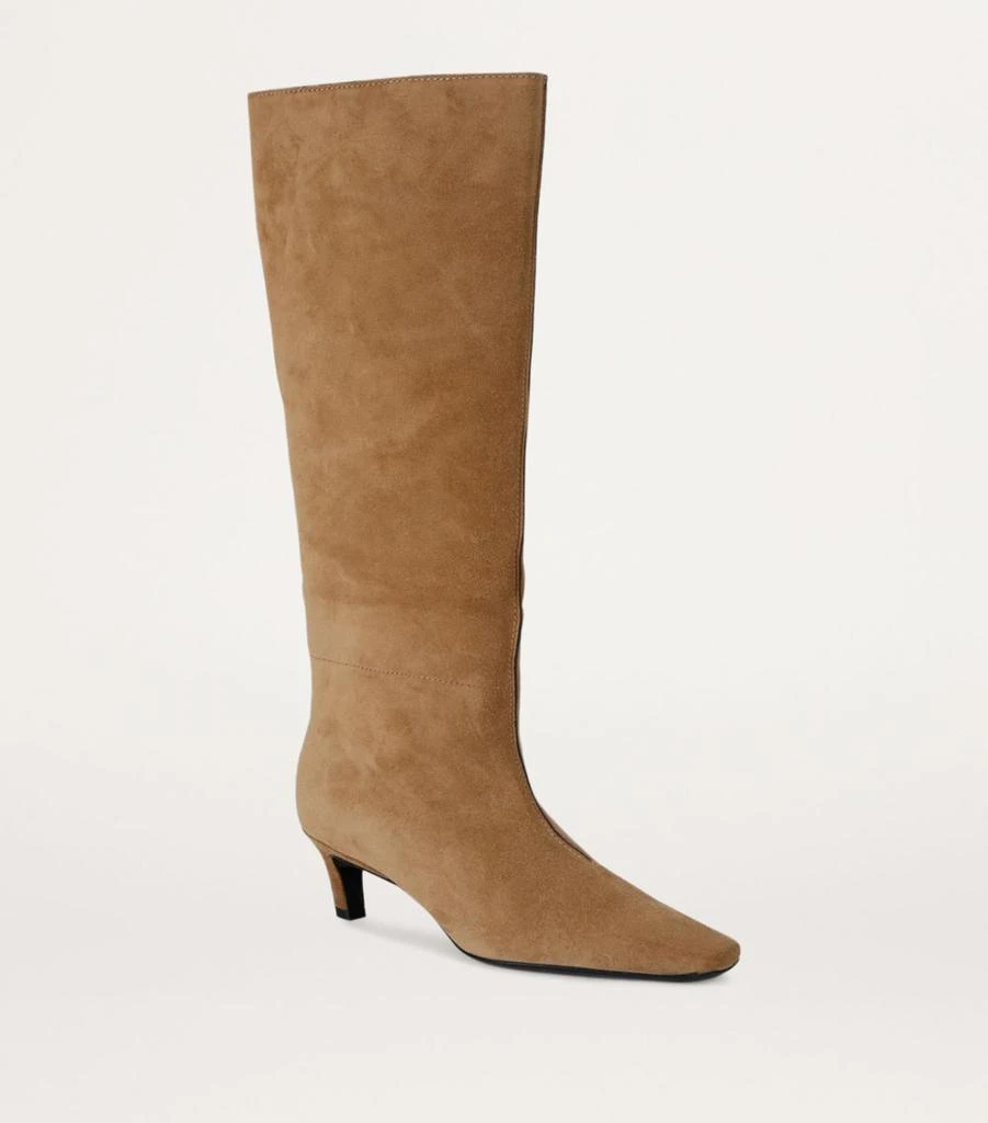 Totême Suede Wide Shaft Knee-High Boots 55 3