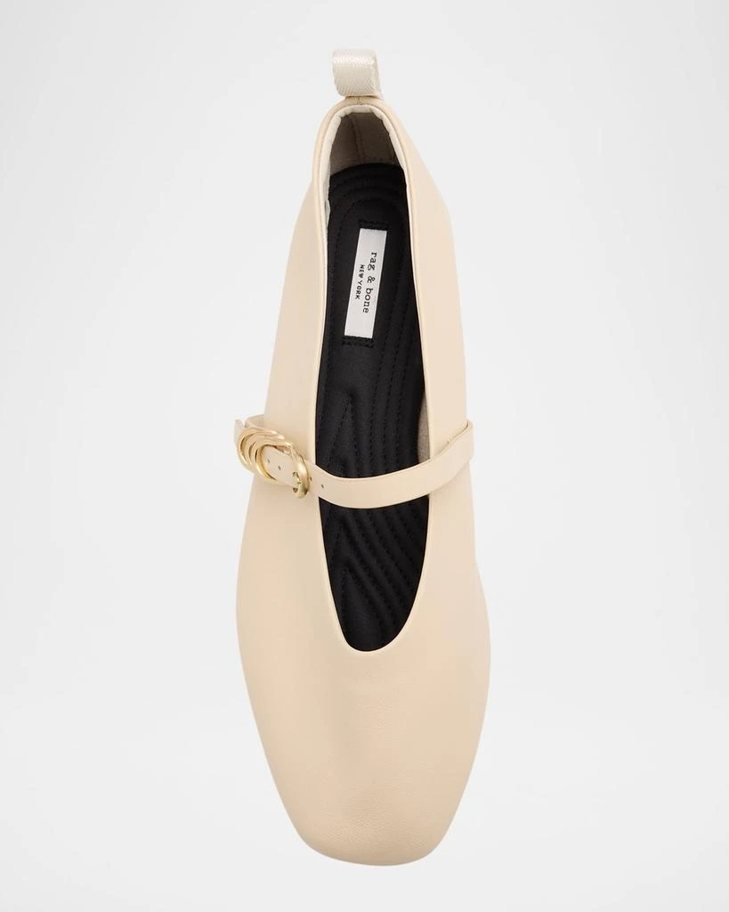 Rag & Bone Spire Leather Mary Jane Ballerina Flats 3
