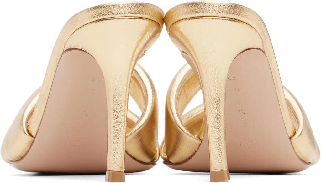 Gianvito Rossi Gold Amour Heeled Sandals 2