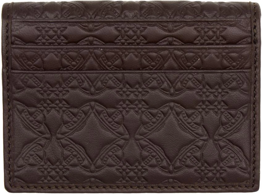 Vivienne Westwood Brown Embossed Card Holder 2